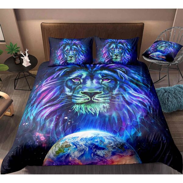 Lion And Earth Bedding Set Bed Sheets Spread Duvet Cover Bedding Set