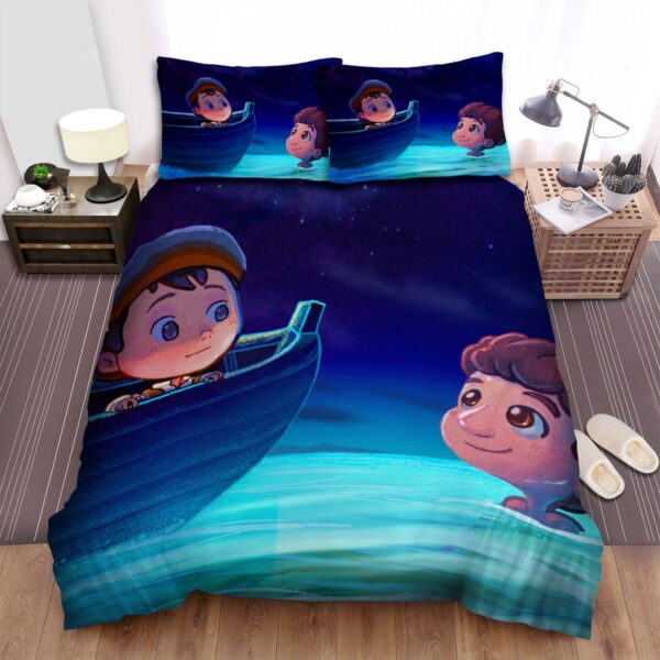 Luca Meets Giulia Artwork Bed Sheet Spread Duvet Cover Bedding Set