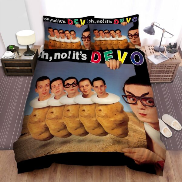 Mark Mothersbaugh Devo Oh No Its Devo Bed Sheets Spread Comforter Duvet Cover Bedding Set