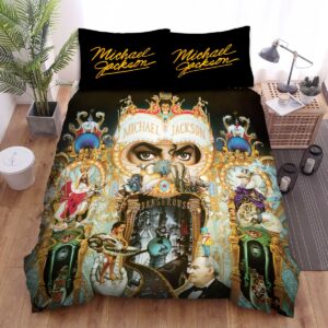 Michael Jackson Dangerous Album Art Cover Bed Sheets Spread Duvet Cover Bedding Set