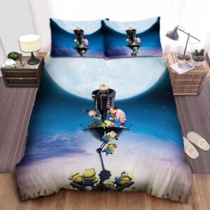 Minion In Despicable Me Grus Friends Bed Sheets Spread Comforter Duvet Cover Bedding Set
