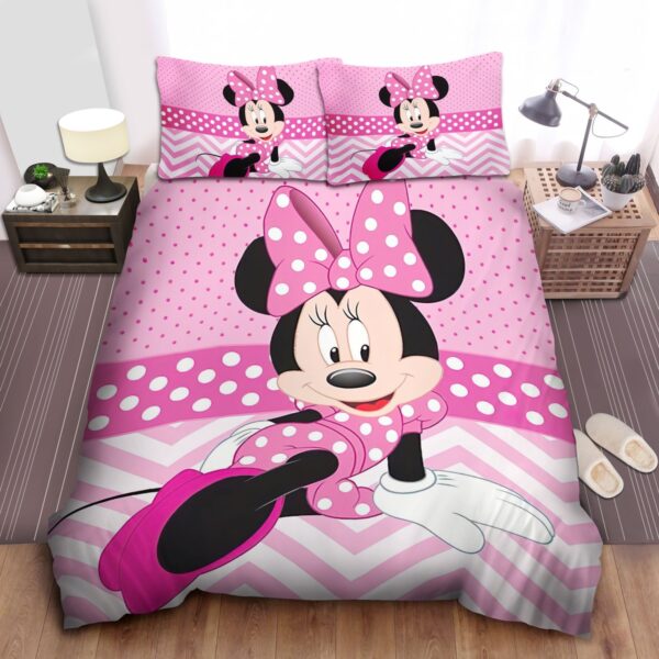 Minnie Mouse Photograph Posing Bed Sheets Spread Duvet Cover Bedding Set