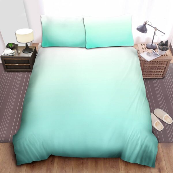 Mint Ombre Bed Sheets Spread Duvet Cover Bedding Set