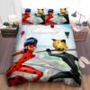 Miraculous Tales Of Ladybug Cat Noir Poster Bed Sheets Spread Duvet Cover Bedding Set