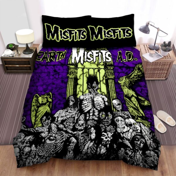 Misfits Earth Ad Wolfs Blood Bed Sheets Spread Duvet Cover Bedding Set