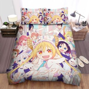 Miss Kobayashis Dragon Maid Waiters Bed Sheets Spread Comforter Duvet Cover Bedding Set