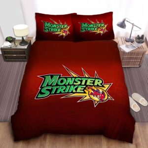 Monster Strike Game Logo Bed Sheets Spread Duvet Cover Bedding Set