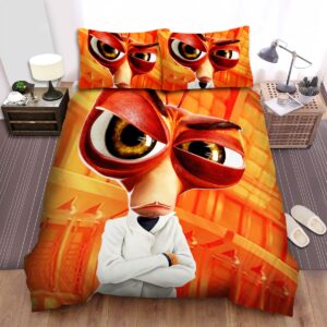 Monsters Vs Aliens 2009 Movie Poster Theme Bed Sheets Spread Duvet Cover Bedding Set