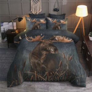 Moose Bed Sheets Spread Duvet Cover Bedding Set Perfect Gifts For Moose Lover Gifts For Birthday Christmas Thanksgiving