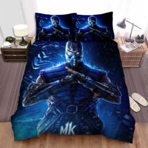 Mortal Kombat 2021 Movie Sub Zero Character Bed Sheets Spread Duvet Cover Bedding Set