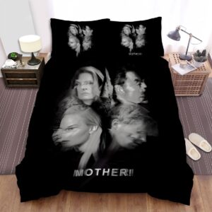 Mother! Black And White Bed Sheets Spread Duvet Cover Bedding Set