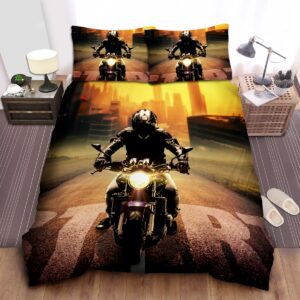 Motorcycle Road Duvet Cover Bedding Set
