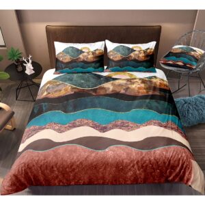 Mountain Landscape Painting Bedding Set Bed Sheets Spread Duvet Cover Bedding Set
