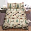 Mountain Lodge Bear Bed Sheets Spread Duvet Cover Bedding Set