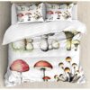 Mushrooms Bedding Set Bed Sheets Spread Duvet Cover Bedding Set