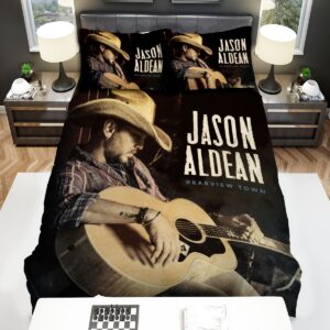 Music Jason Aldean Rearview Town Album Bed Sheets Spread Duvet Cover Bedding Set