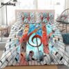 Music Notes Bedding Set Duvet Cover Pillow Cases