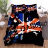 Music Oasis Uk Flag And Band Bed Sheets Spread Duvet Cover Bedding Set