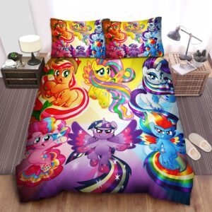 My Little Pony Power Ups And Transformations Bed Sheets Spread Duvet Cover Bedding Set