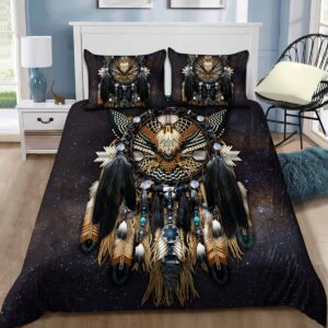 Native American Eagle Bed Sheets Spread Duvet Cover Bedding Set