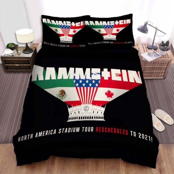 North Usa Tour 2021 Rammstein Bed Sheets Spread Duvet Cover Bedding Set