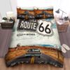 Passport To The World Route 66 Bed Sheets Spread Duvet Cover Bedding Set