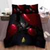 Pennywise From It Georgie Faces To Evil Bed Sheets Spread Duvet Cover Bedding Set