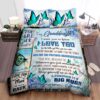 Personalized Custom Name To My Granddaughter Butterfly Quilt Bedding Set