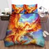Phoenix The Fire Vulture Digital Art Bed Sheets Spread Duvet Cover Bedding Set