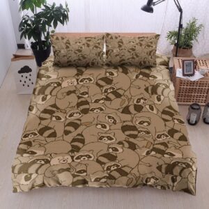 Raccoons Bed Sheets Spread Duvet Cover Bedding Set
