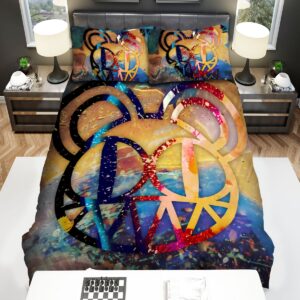 Radiohead Logo Symbol Bed Sheets Spread Comforter Duvet Cover Bedding Set