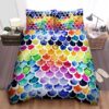 Rainbow Scales Bed Sheets Spread Duvet Cover Bedding Set