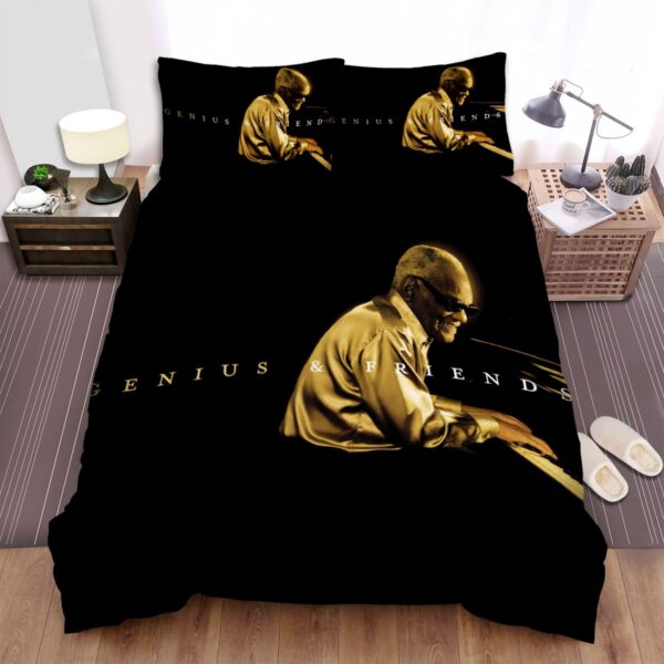 Ray Charles Genius And Friends Bed Sheets Spread Duvet Cover Bedding Set
