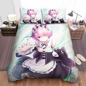 ReZero Character Ram Bed Sheets Spread Comforter Duvet Cover Bedding Set