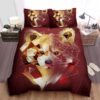 Red Panda In Polygon Artwork Bed Sheets Spread Duvet Cover Bedding Set