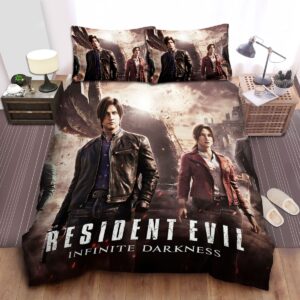 Resident Evil Infinite Darkness Anime Series Poster Bed Sheets Spread Duvet Cover Bedding Set