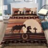 Respectful Cowboy Bed Sheets Spread Duvet Cover Bedding Set