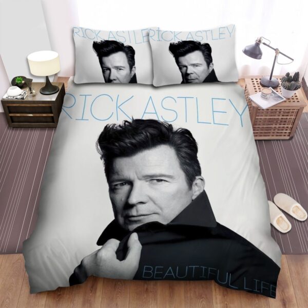Rick Astley Album Beautiful Life Bed Sheets Spread Duvet Cover Bedding Set