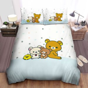 Rilakkuma Friends Bed Sheets Spread Duvet Cover Bedding Set