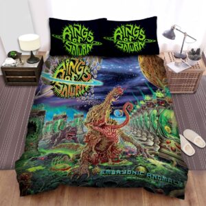 Rings Of Saturn Band Embryonic Anomaly Remake Album Cover Bed Sheets Spread Duvet Cover Bedding Set