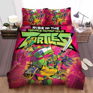 Rise Of The Teenage Mutant Ninja Turtles The Force Having Fun Bed Sheets Spread Duvet Cover Bedding Set