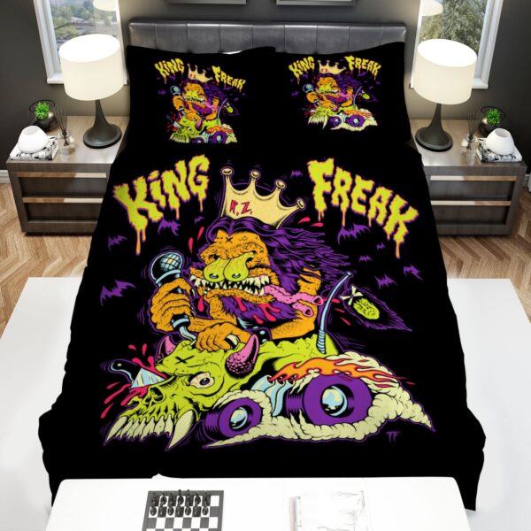 Rob Zombie King Freak Bed Sheets Spread Duvet Cover Bedding Set