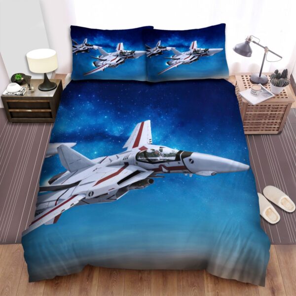 Robotech Macross Robot Plane Bed Sheets Spread Duvet Cover Bedding Set