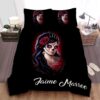 Rose Woman Skull Personalized Custom Name Duvet Cover Bedding Set