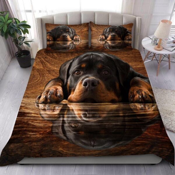 Rottweiler Dog Bedding Set Bed Sheets Spread Comforter Duvet Cover Bedding Set