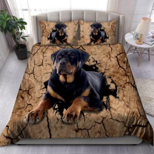 Rottweiler Dog Bedding Set Bed Sheets Spread Duvet Cover Bedding Set