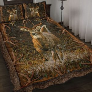 Running Deer Quilt Bedding Set