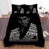 Scarface Money Power Respect Typographic Artwork Bed Sheets Spread Duvet Cover Bedding Set