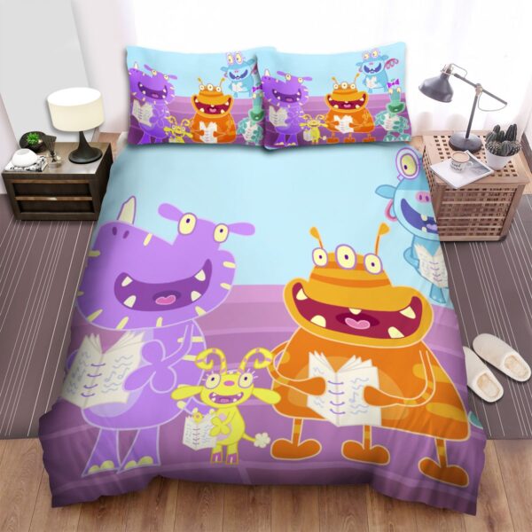 School Of Roars Learning With Main Characters Bed Sheets Spread Duvet Cover Bedding Set