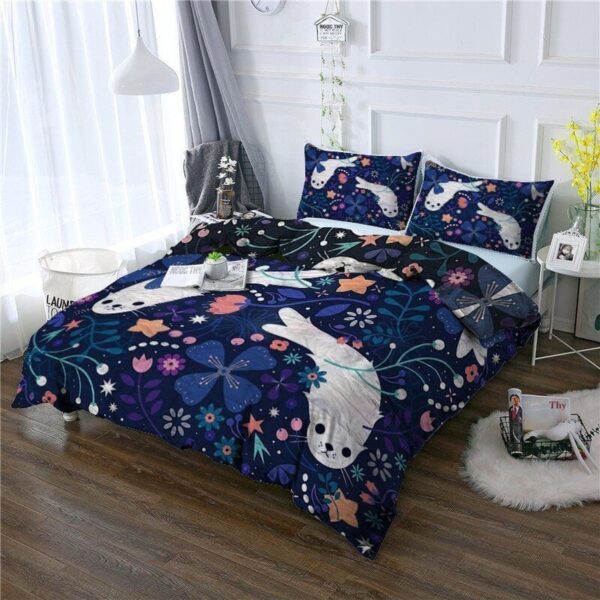 Seal Bed Sheets Spread Duvet Cover Bedding Set